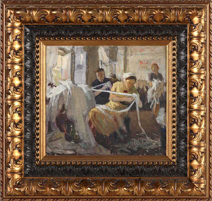 Гудсков Лев Васильевич. На кружевной фабрике 